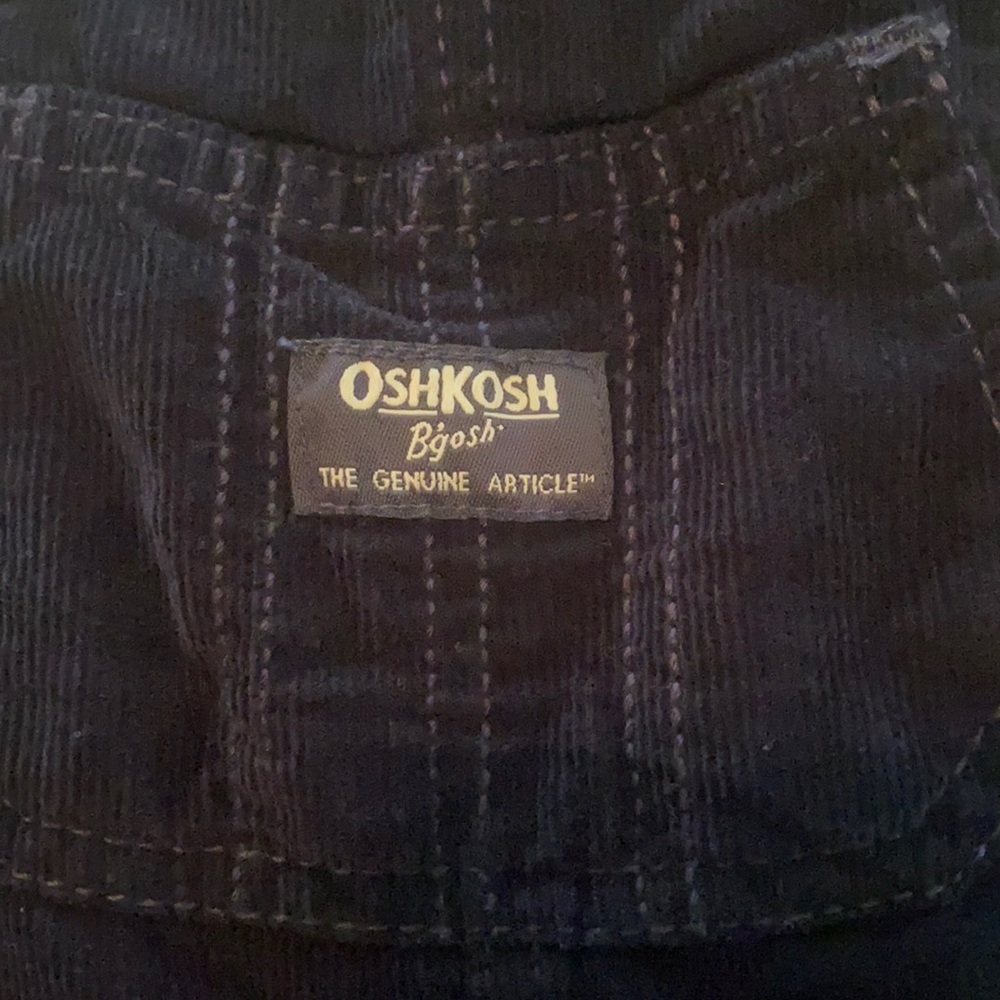 Never worn- Toddler Boys corduroy navy overalls